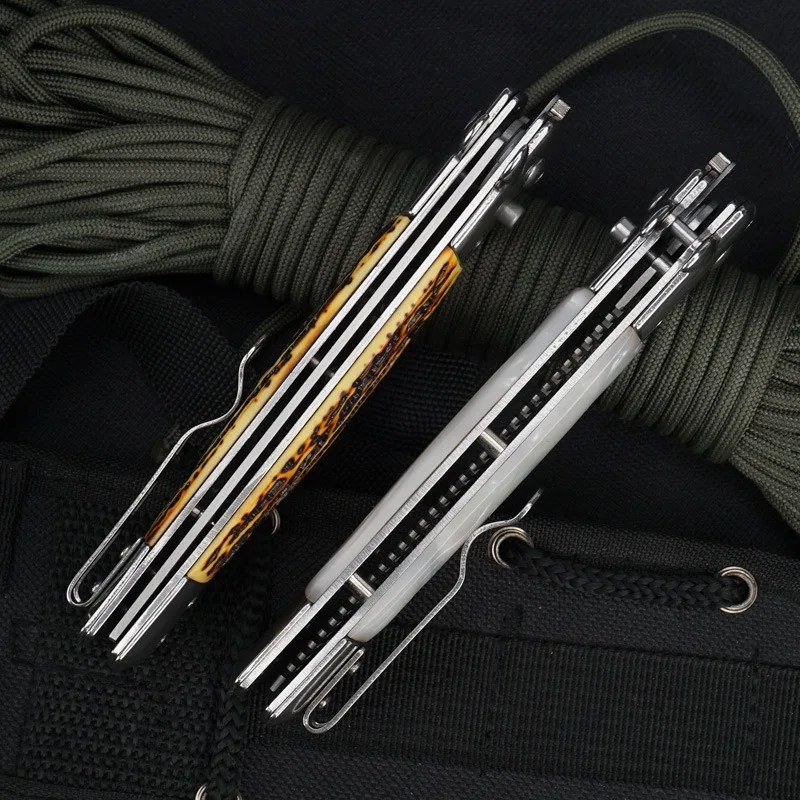 Men'S Grooming Hairstyles - Portable Folding Spring Hair Comb with