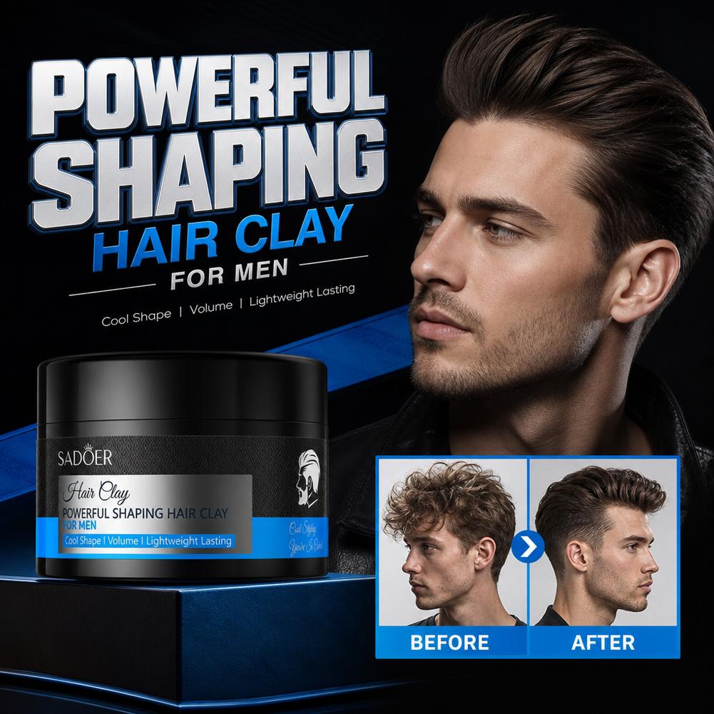 Men Grooming Usa - Matte Hair Styling Clay Strong Hold