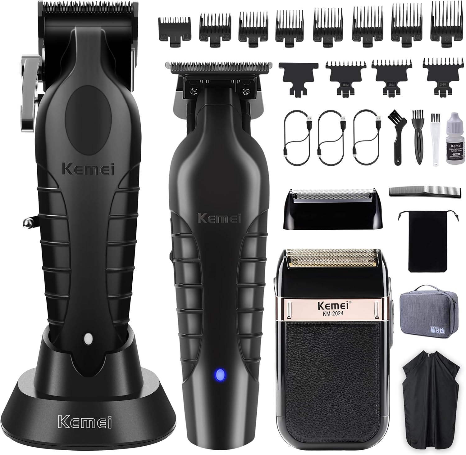 Men'S Grooming Guide - Professional Hair Clipper Set, Cordless Beard