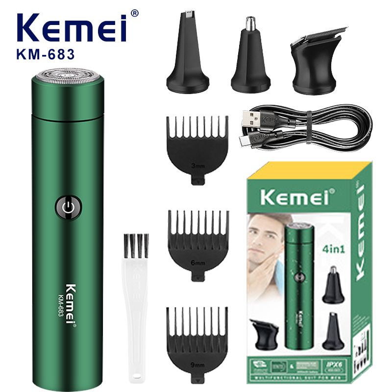 Men'S Grooming Ear Hair - 4 in1 Rechargeable Nose Ear Hair