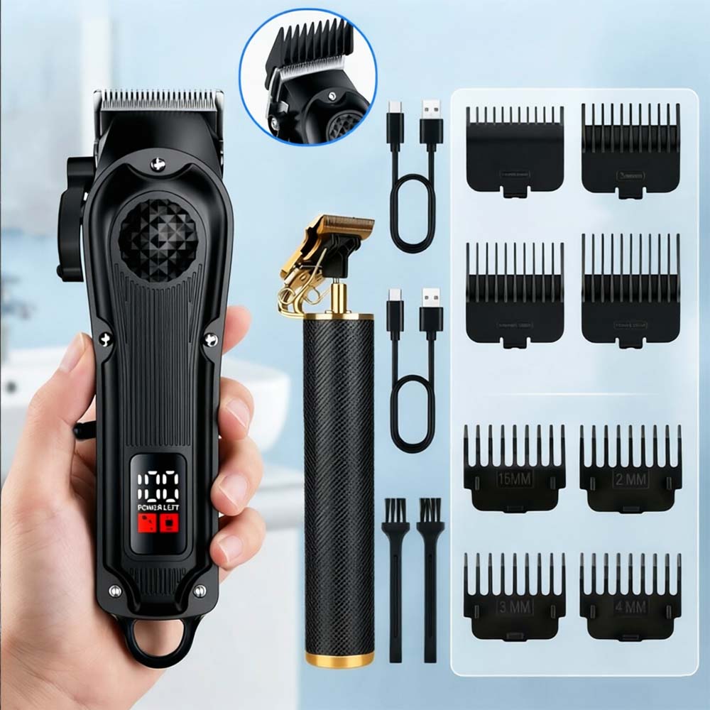 Professional Hair Clippers wit - Men'S Grooming Set ulasan dan harga