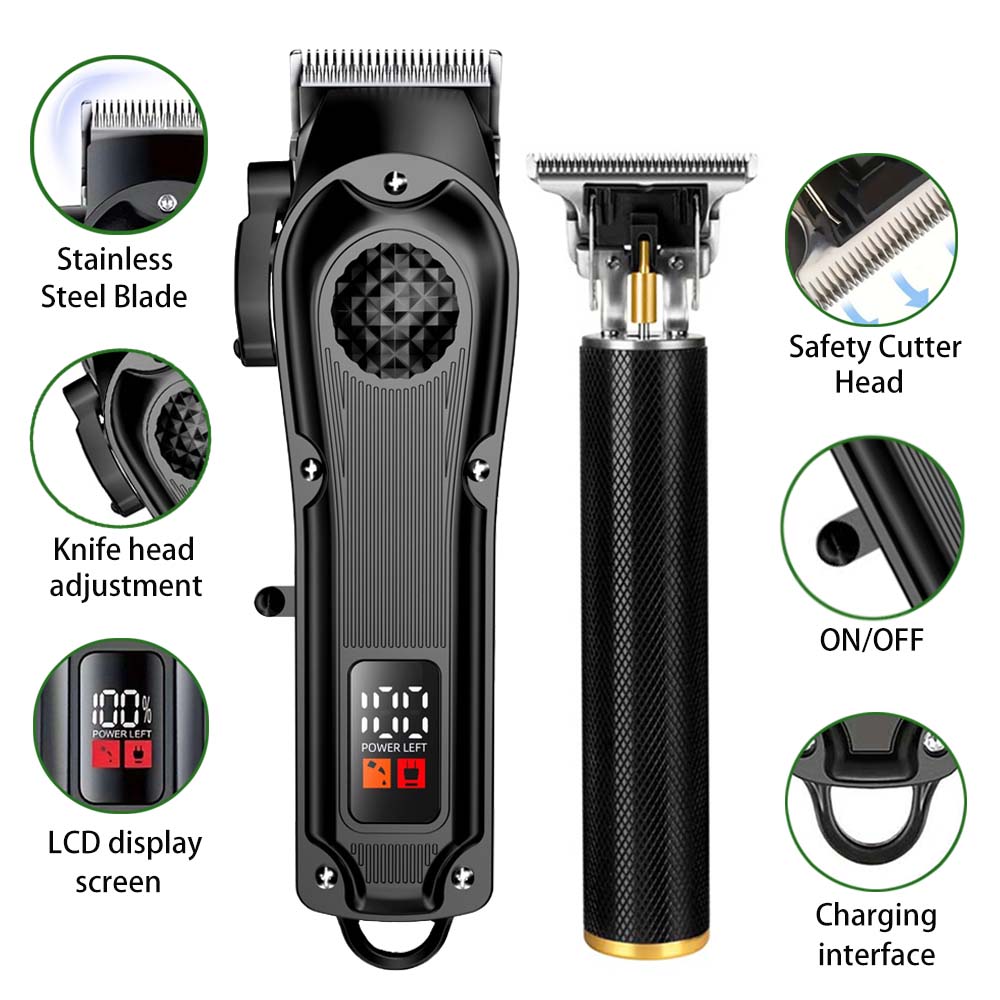 Professional Hair Clippers wit - Men'S Grooming Set ulasan dan harga