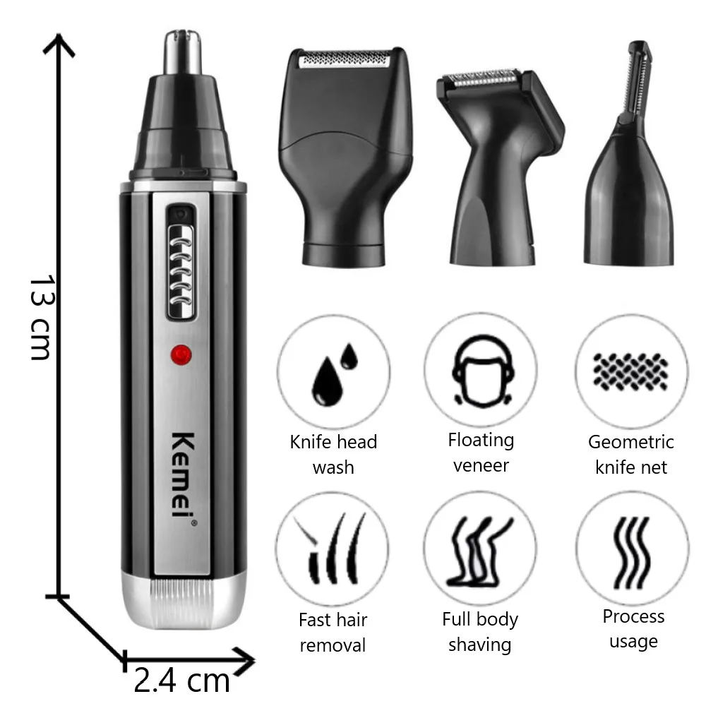 Kemei 4 in 1 trimmer for men E - Men'S Grooming Ear Hair ulasan dan harga