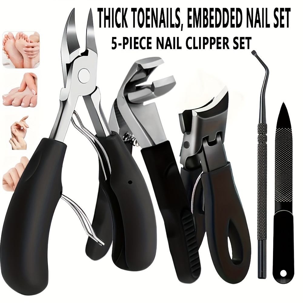 5pcs Heavy-Duty Professional P - Nail Care Kit Mens ulasan dan harga