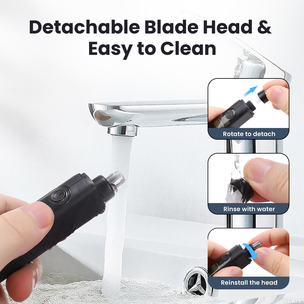 Rechargeable Nose Hair trimmer - Men'S Grooming Ear Hair ulasan dan harga