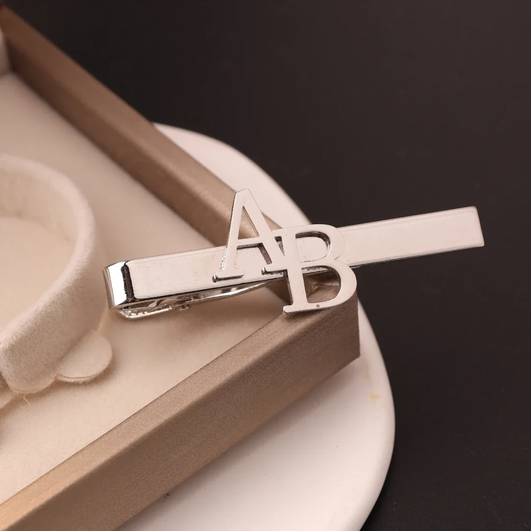 Custom Initial Tie Clip for Gr - Men Grooming Usa ulasan dan harga