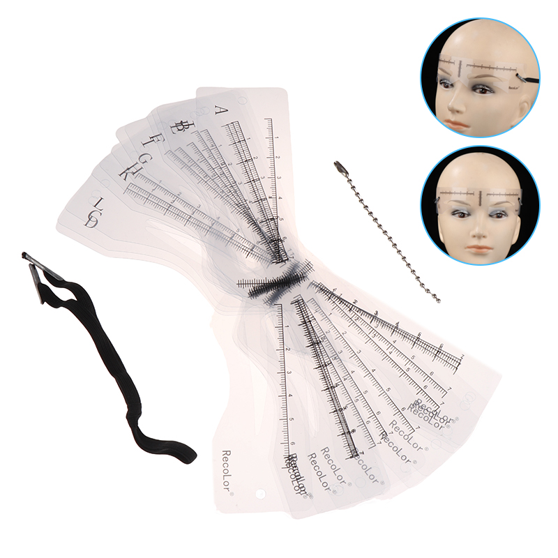 12Pcs Eyebrow Stencil Set Reus - Men'S Grooming Guide ulasan dan harga