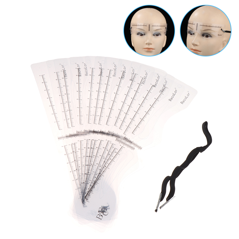 12Pcs Eyebrow Stencil Set Reus - Men'S Grooming Guide ulasan dan harga