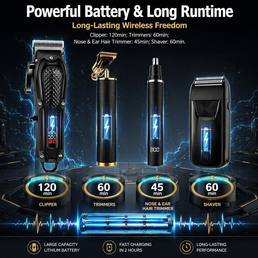 Professional 4-in-1 Hair Clipp - Men'S Grooming Guide ulasan dan harga