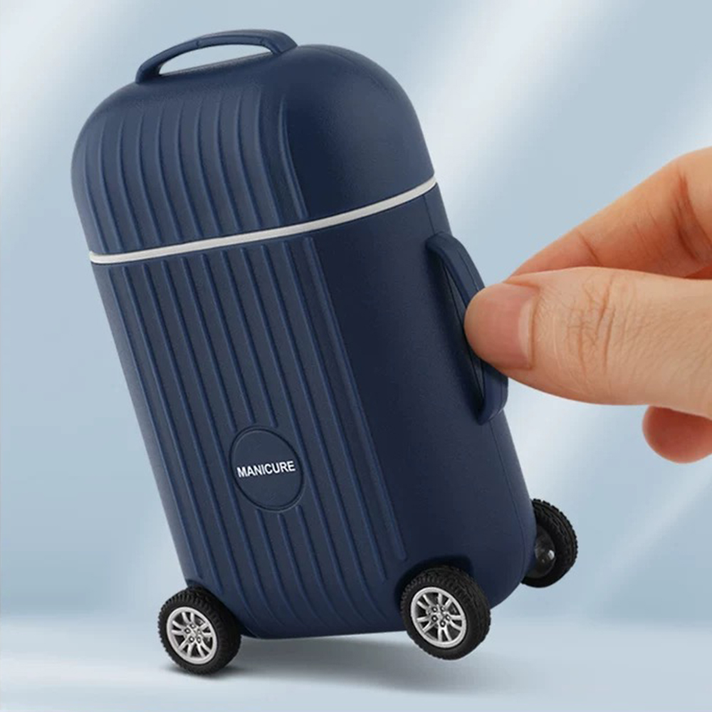 8PCS Travel Mini Luggage Manic - Nail Care Kit Mens ulasan dan harga