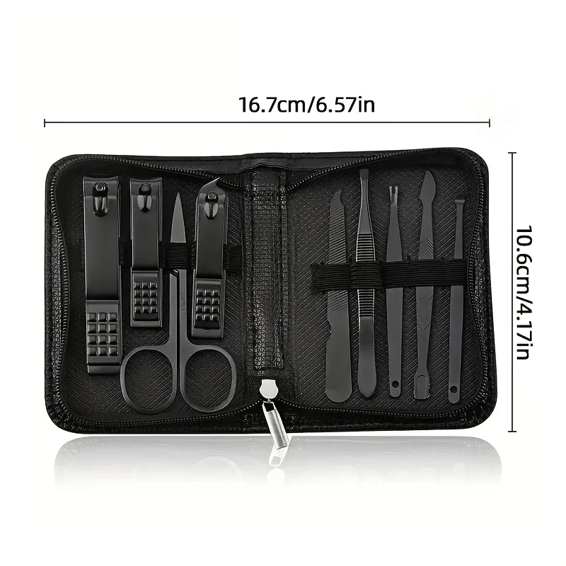 9 Piece in 1 Manicure Set Pedi - Nail Care Kit Mens ulasan dan harga