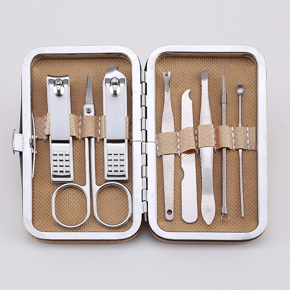 8-in-1 Stainless Manicure Set  - Nail Care Kit Mens ulasan dan harga