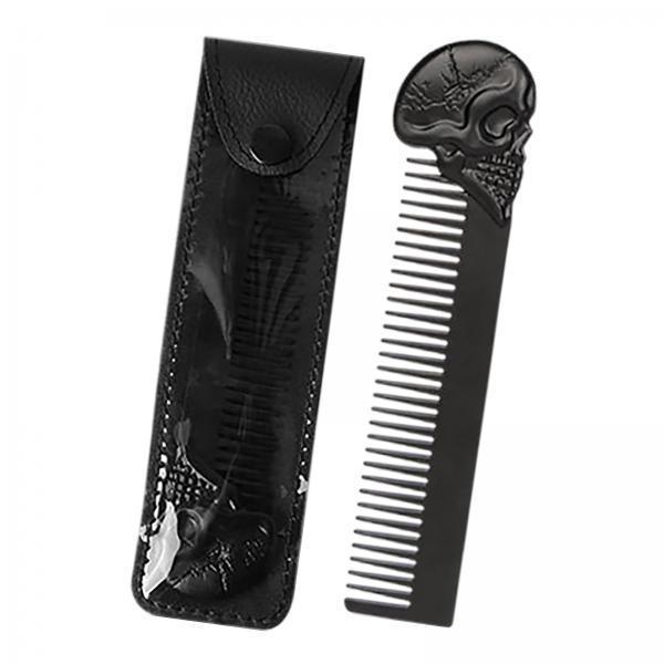 Skull Head Pocket Beard Comb Z - Men'S Grooming Hairstyles ulasan dan harga