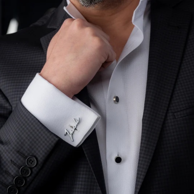 Custom Name Cufflinks 18K Gold - Men Grooming Usa ulasan dan harga