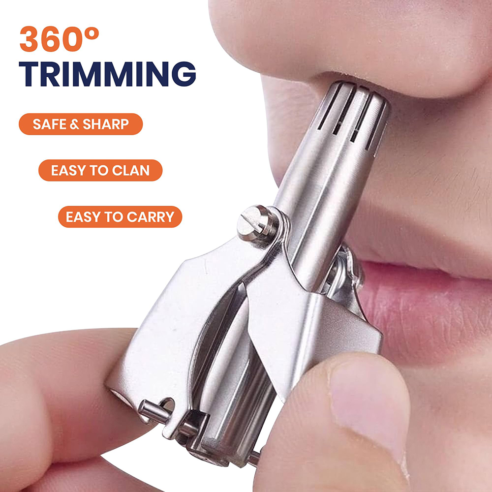 Portable Stainless Steel Manua - Men'S Grooming Ear Hair ulasan dan harga