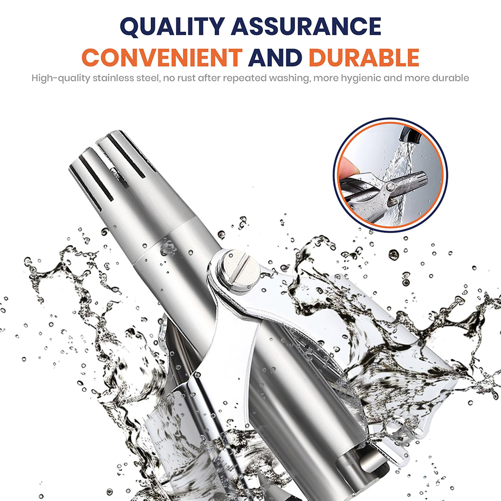 Portable Stainless Steel Manua - Men'S Grooming Ear Hair ulasan dan harga