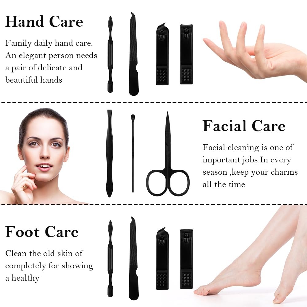 8-in-1 Manicure Kit for Men: S - Nail Care Kit Mens ulasan dan harga