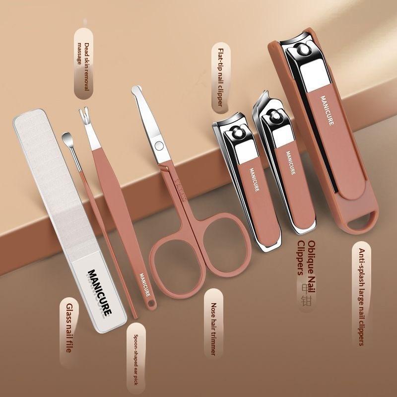 7/8Pcs Nail Art Tools Set Nail - Nail Care Kit Mens ulasan dan harga