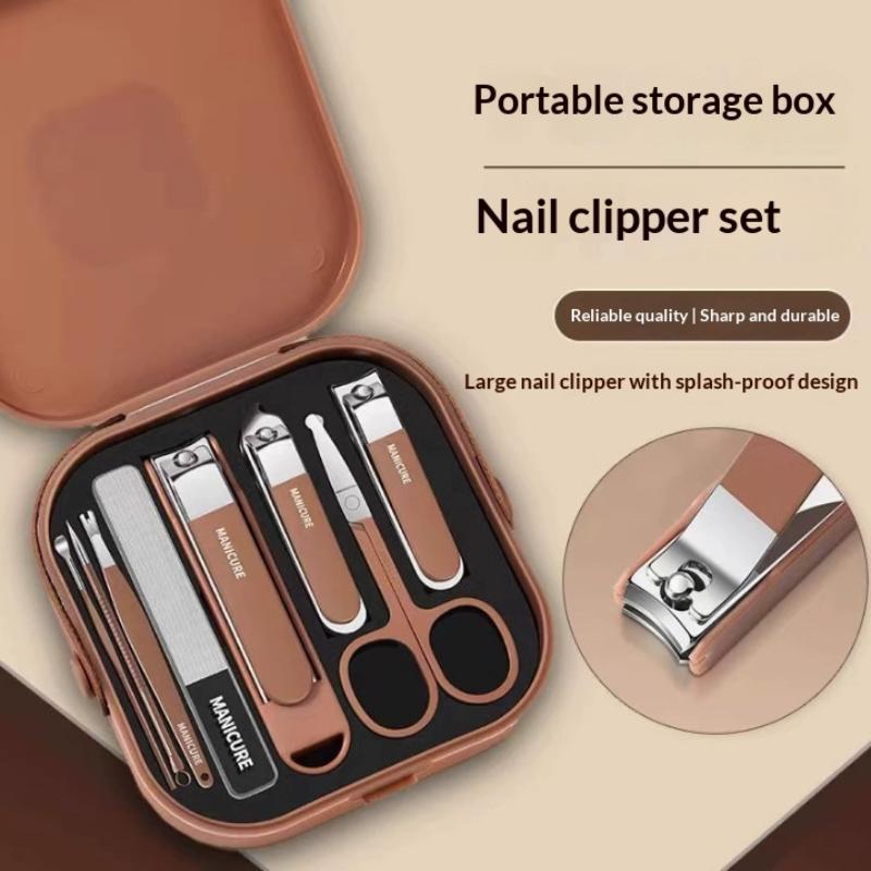 7/8Pcs Nail Art Tools Set Nail - Nail Care Kit Mens ulasan dan harga