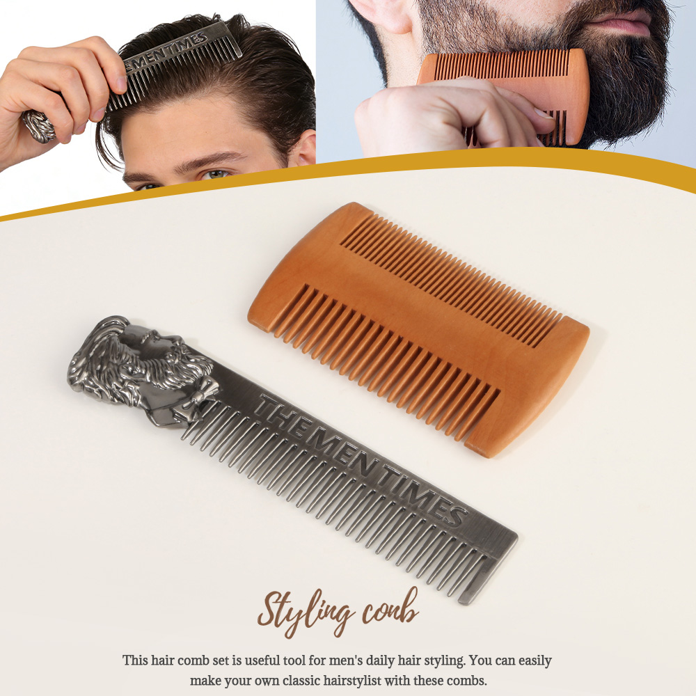 Men Vintage Beard & Hair Comb  - Men'S Grooming Hairstyles ulasan dan harga