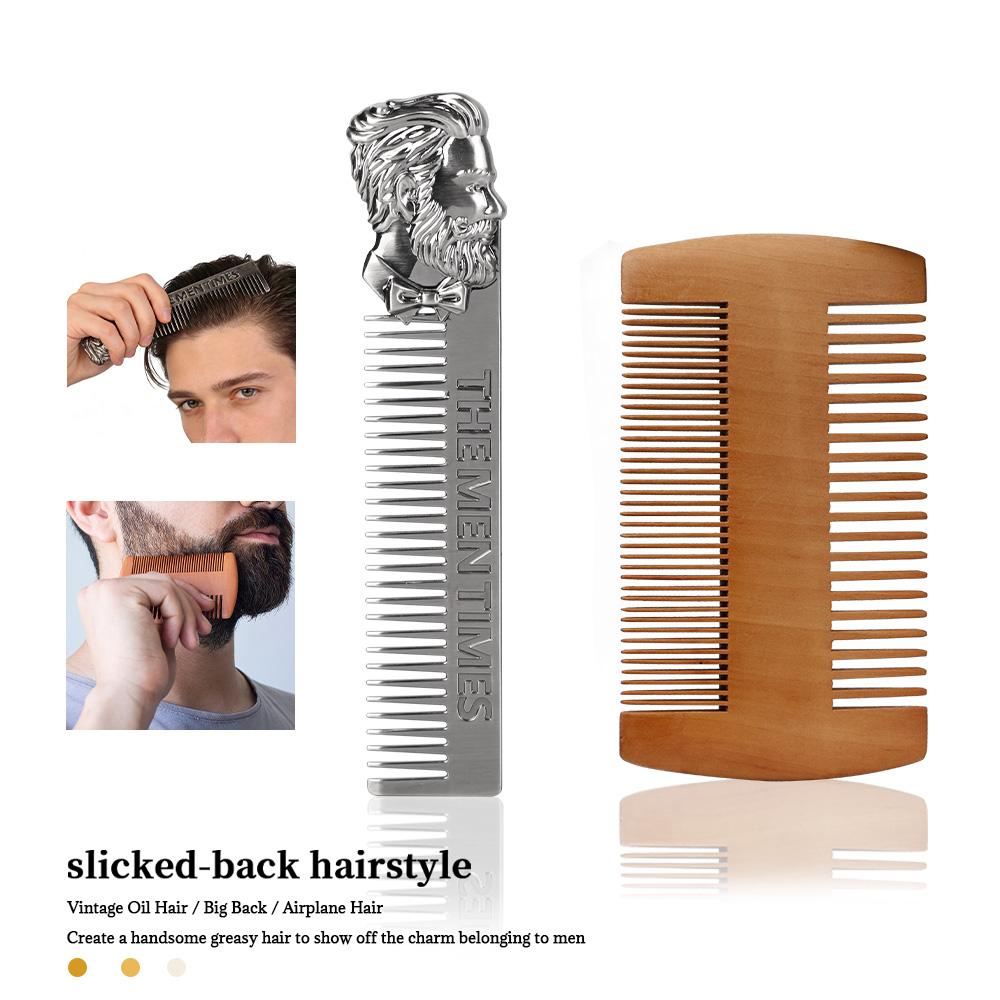 Men Vintage Beard & Hair Comb  - Men'S Grooming Hairstyles ulasan dan harga