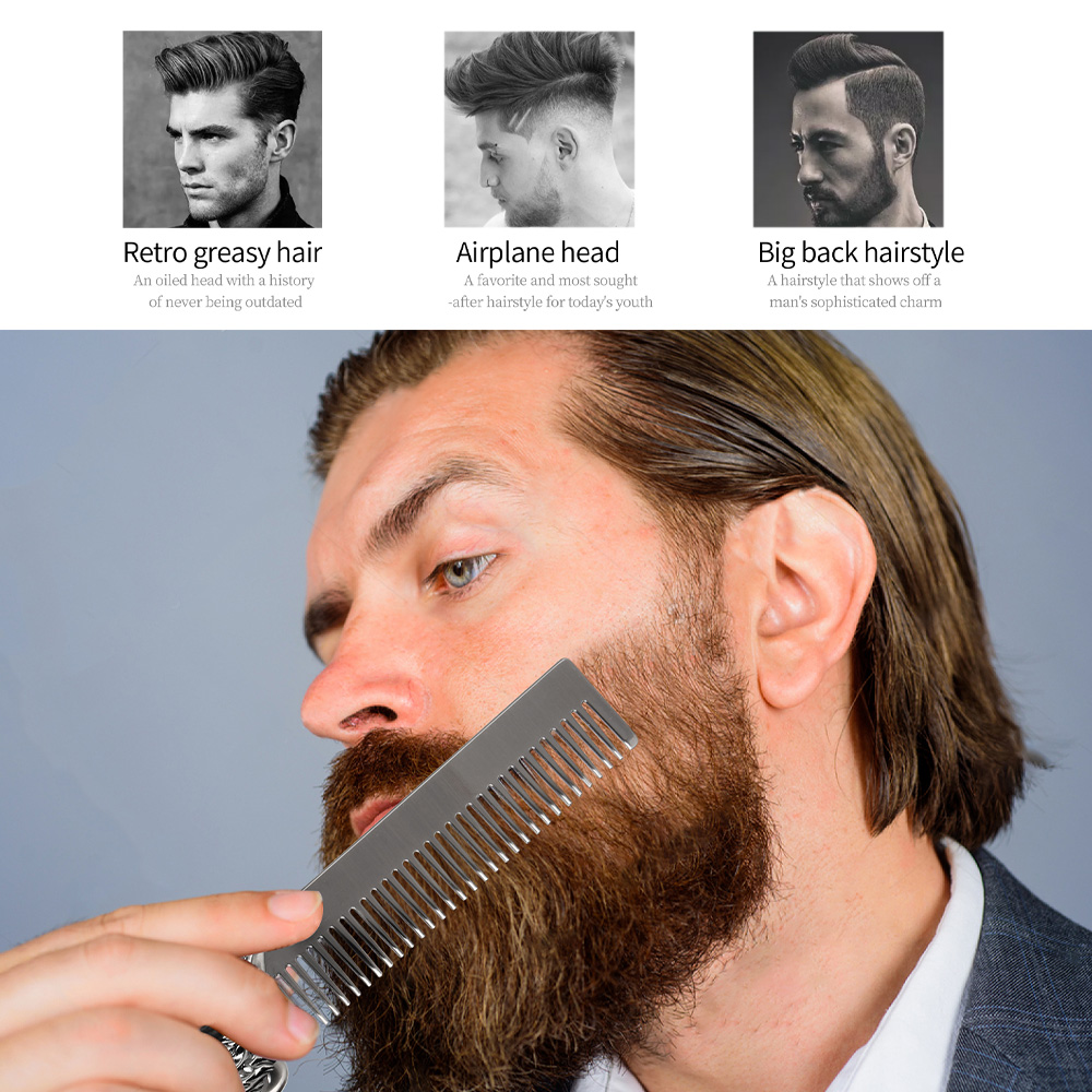 Men Vintage Beard & Hair Comb  - Men'S Grooming Hairstyles ulasan dan harga